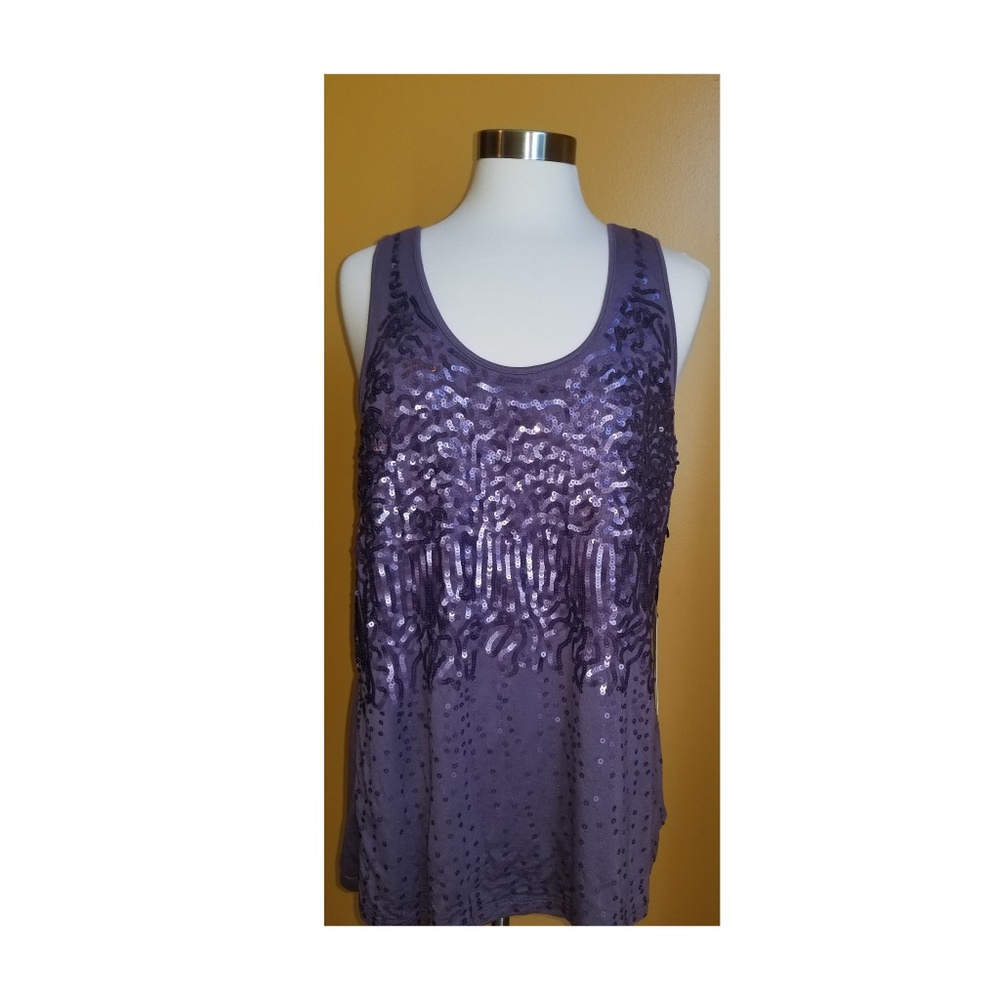 Haani Sequin Beaded Tank Top 2XL NWT